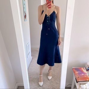 C/MEO dark blue midi dress